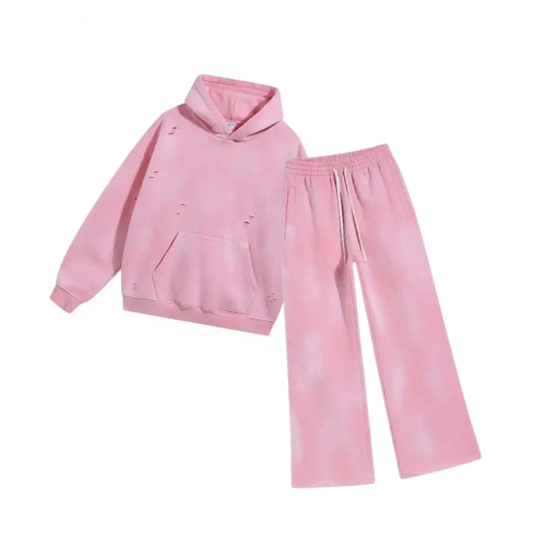 Pink Hoodie + Sweats Bundle